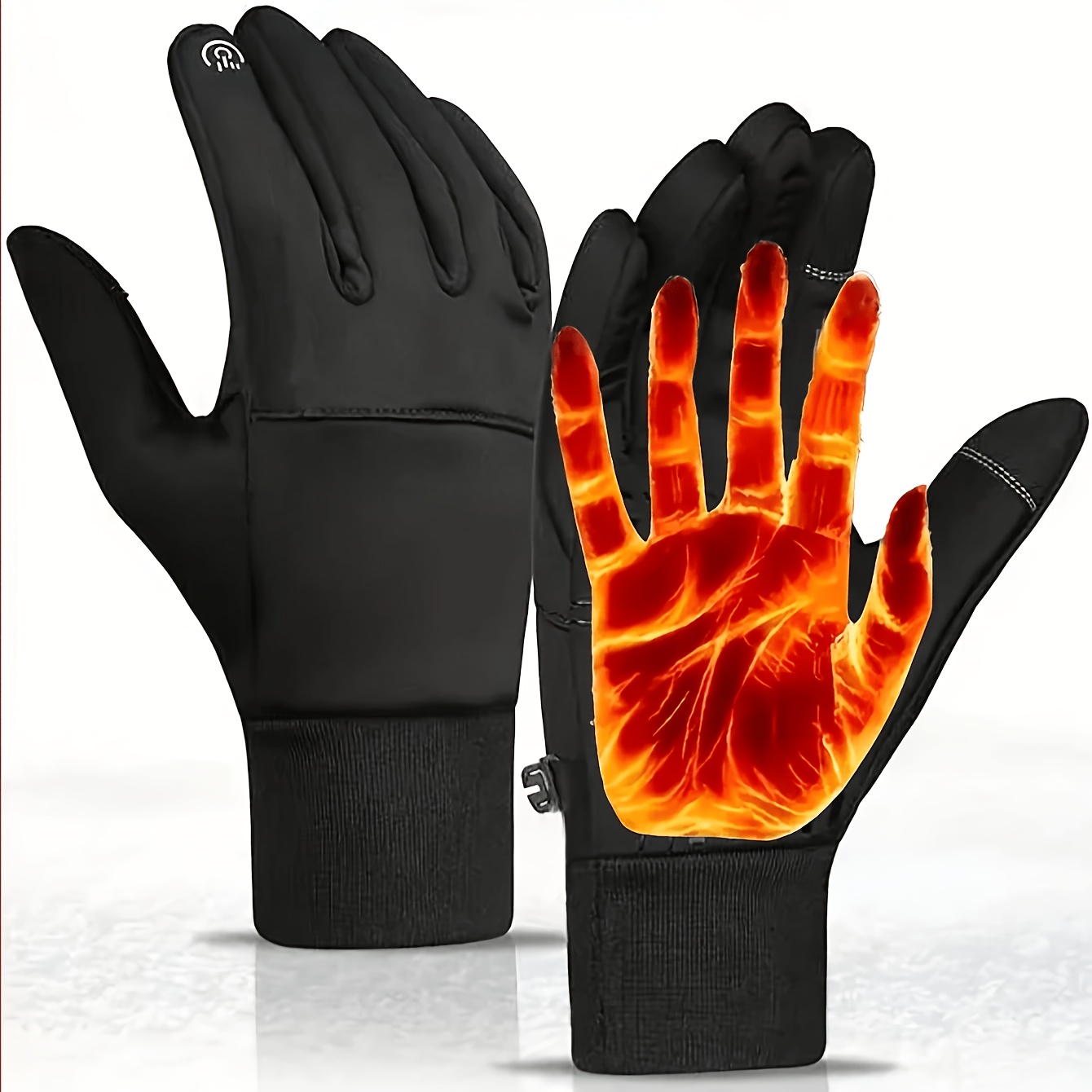 Women's Winter -lined Thermal Gloves, Outdoor Sports Touchscreen Gloves, Men's Running And Cycling Gloves