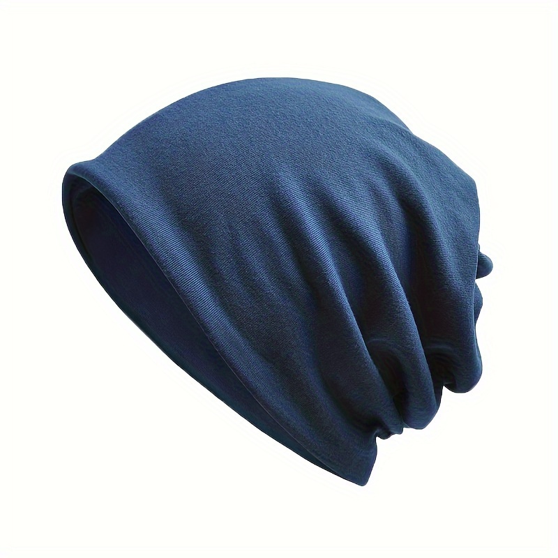 Jemis Soft Cotton Slouchy Beanie - Stretch Skull Cap For Men & Women Ponytail Friendly