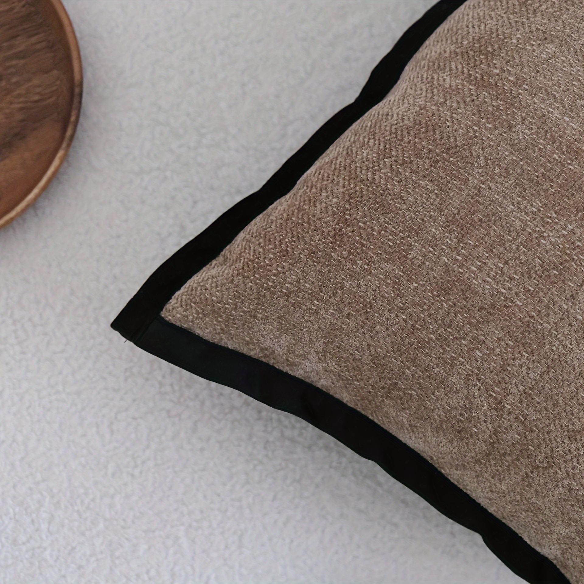1pc, Vintage-Inspired French Style Easy Modern Cover - Zippered, Made of Soft And Plush Chenille, Perfect for Home Sofa, Terrace Furniture, Bench, Or Porch Decoration, Pillow Not Included