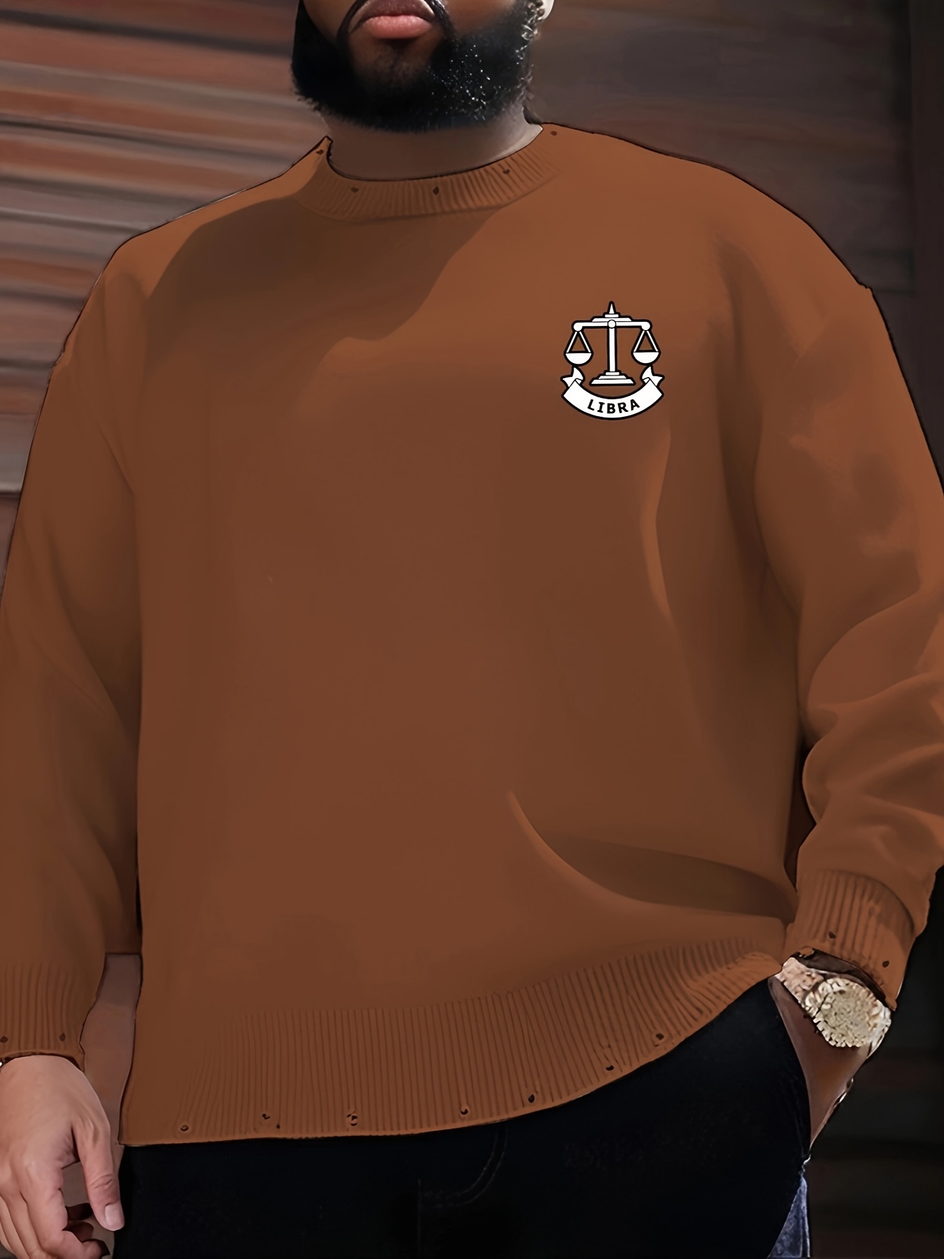 suéter moda hombres talla estampado geométrico Temu Colombia