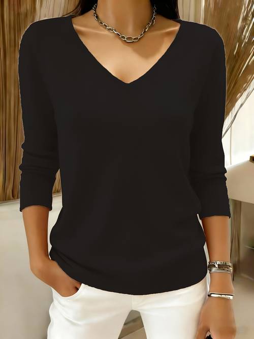 womens v neck sweater loose fit sweater suitable for cozy loose v pullover with v neck collar machine washable blouse compatible top no for casual outfits