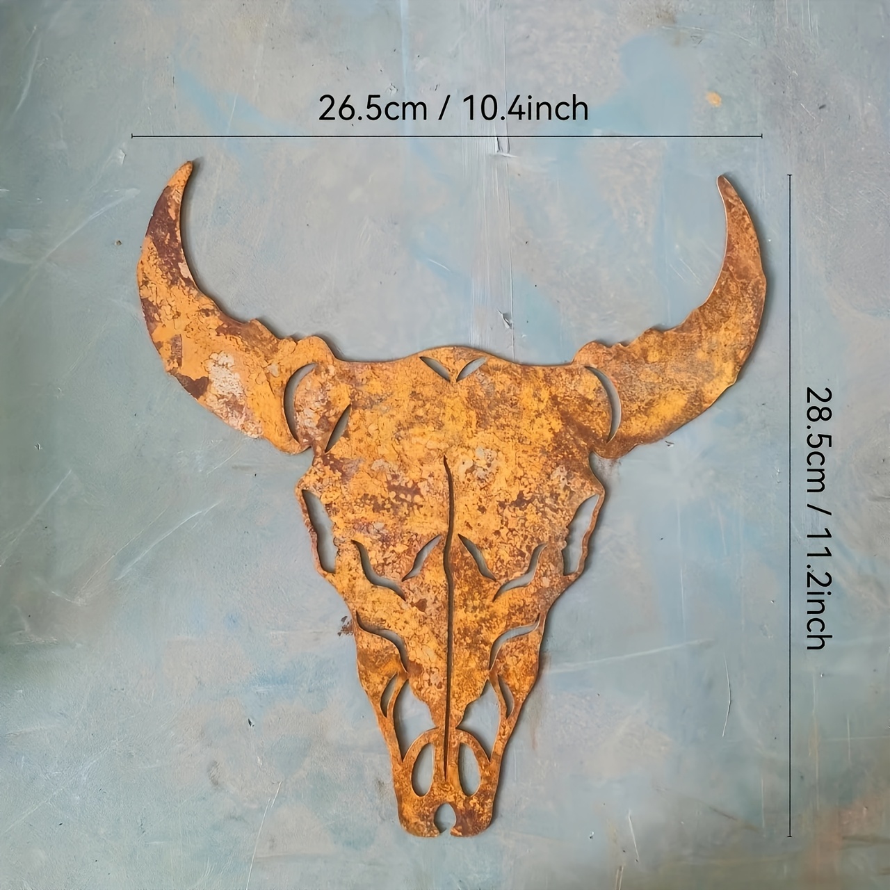 2d Flat, Rustic Wall Decor 2d Flat - Western Cattle Logo, Iron Structure, Home Decor, Halloween, Christmas, Easter, - Country Style Decor, Wall Hanging Decor, 2d Flat