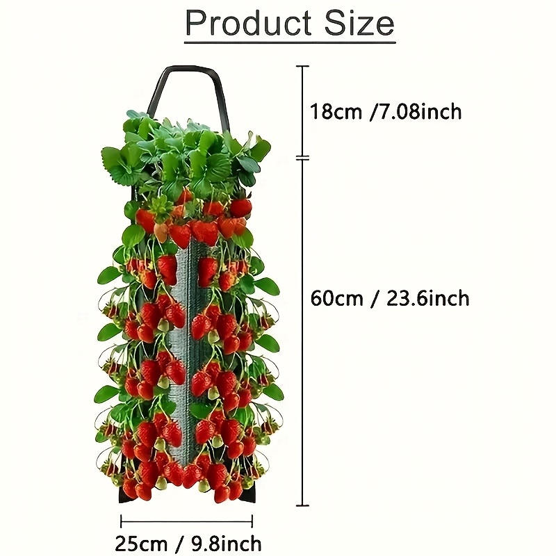 TEMU The Way You ! This Is A Collection Of High-quality Hanging Bags For Growing Strawberries, Featuring An 8-hole Design Suitable For Vegetables And