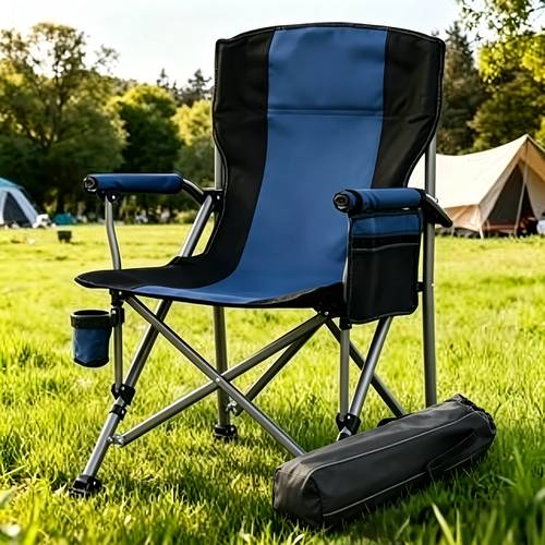 item picture oversized portable outdoor collapsible camping chair for with cup holders for lawn fishing hiking