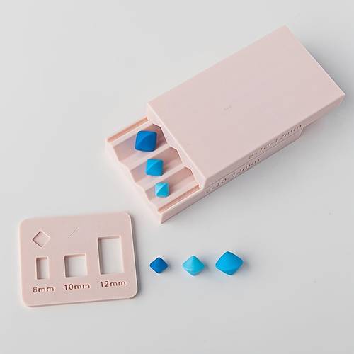 soft clay tools diamond rhombus bead roller soft clay bead hand rolling mold stud earrings pendant tools