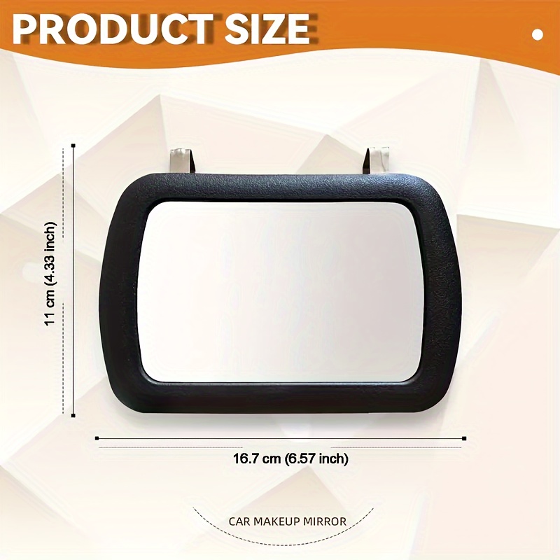 Image of Car Sun Visor Car Makeup Mirror Universal Type Clip-on High-definition Glass Automotive Sun Visor -up Mirror