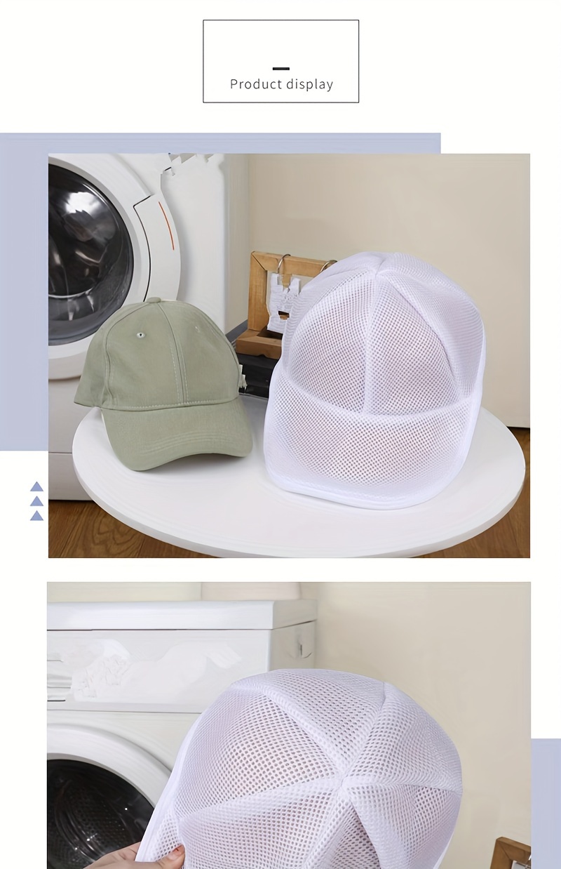 portable laundry bag with net machine washable travel friendly and easy to clean suitable for hats caps and more details 4