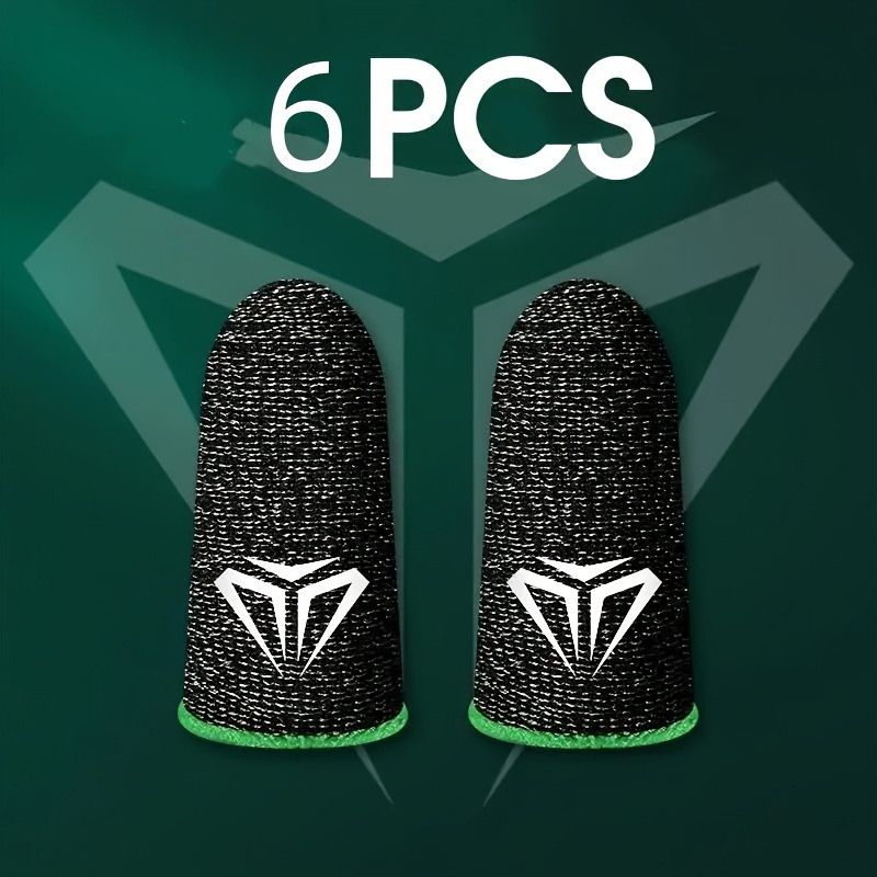 TEMU 6- Gaming Finger Covers, -sweat, , E- Gaming Gloves, For Gaming, Equipment