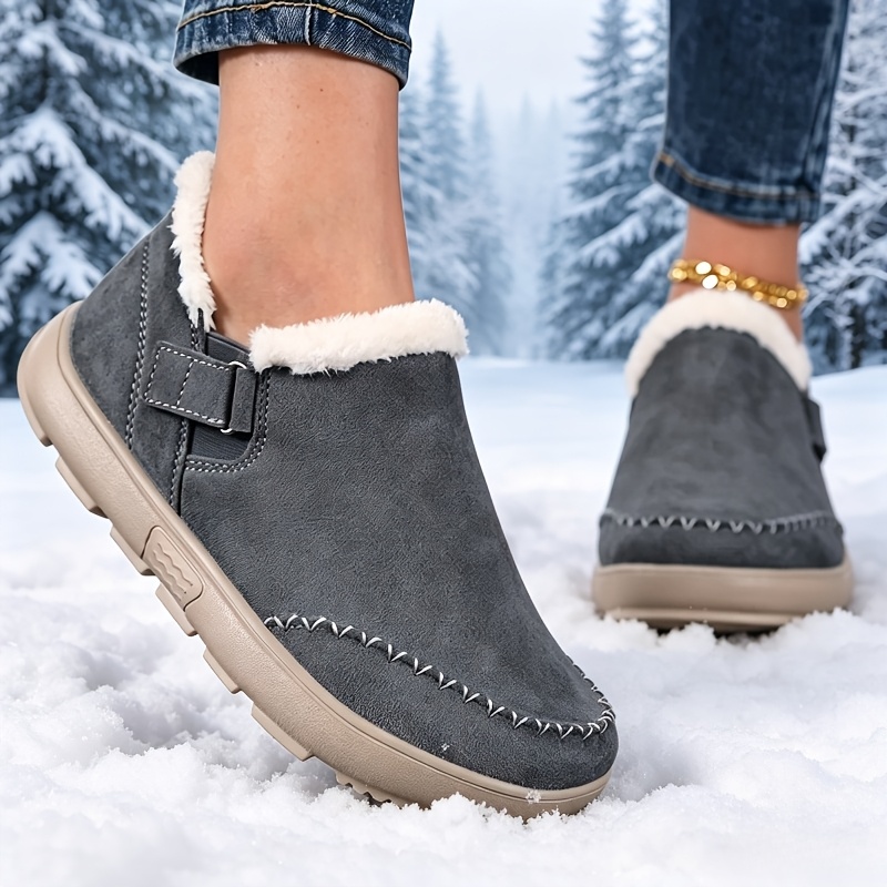 Women's Plus Size Wide Toe Box Ankle Boots for Comfort