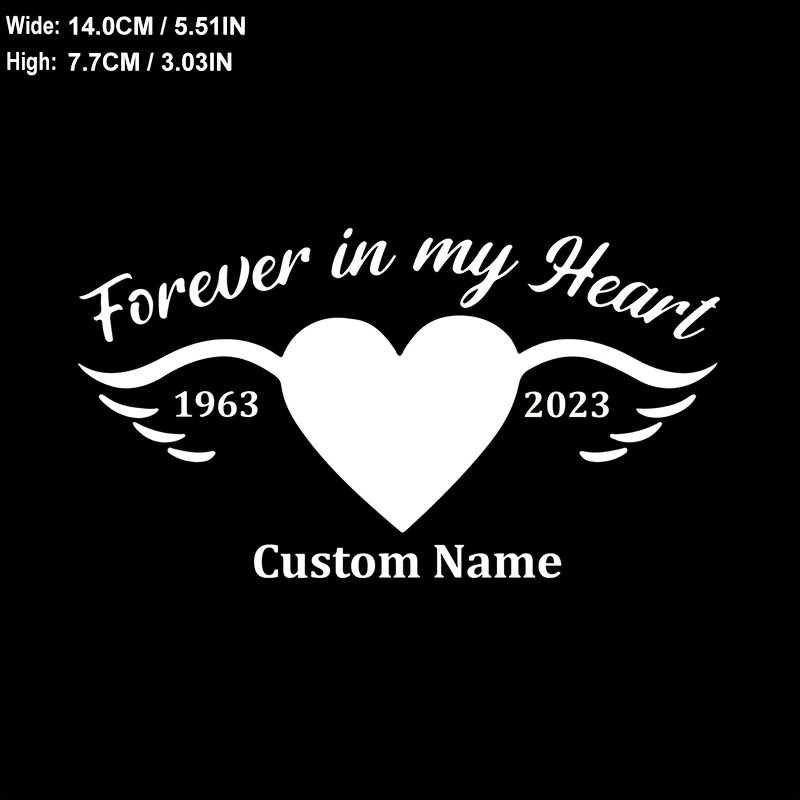 

White Custom Rip Vinyl Car Window Decal Memorial Sticker