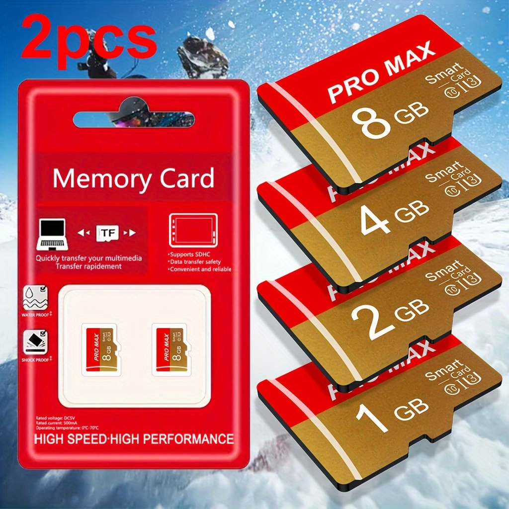 

2pcs Memory Card 8gb 4gb 2gb 1gb High-speed Flash Card 512mb 256mb 128mb 64mb A1/c10/u3 Memory Tf/sd Card For Tablet/camera/mobile Phone/laptop/pc/car Audio/game Console/audio