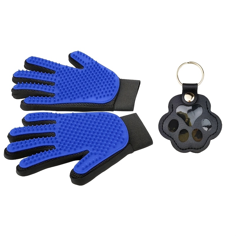 TEMU Pet Grooming Gloves, Pet De-shedding Gloves, Dog Brush Gloves, Gentle De-shedding Brush Gloves, De-shedding Gloves De-shedding Gloves, Grooming