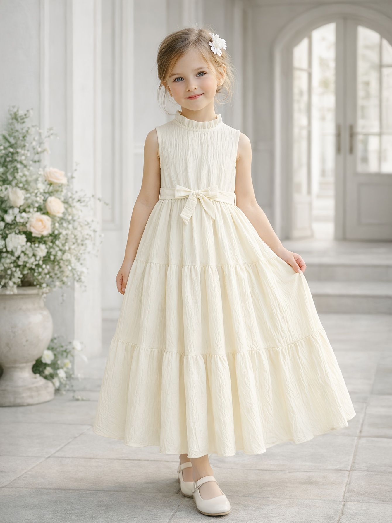 chinese dress ladies MIMISOL SANGALLO MAXI DRESS (4-14A) – Klade Children's Boutique