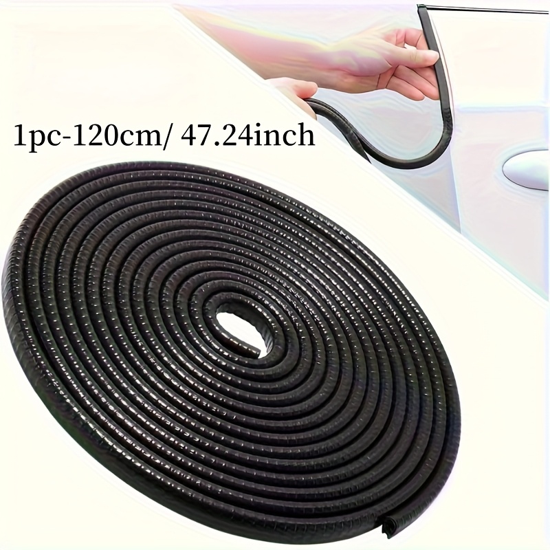 E-shop 120 cm / 47,24 Zoll Universal Tür Gummi Anti-Kollisionsstreifen, zur Verhinderung von Staub, Geräusch und Türkollisionen, unsichtbares für Ihr