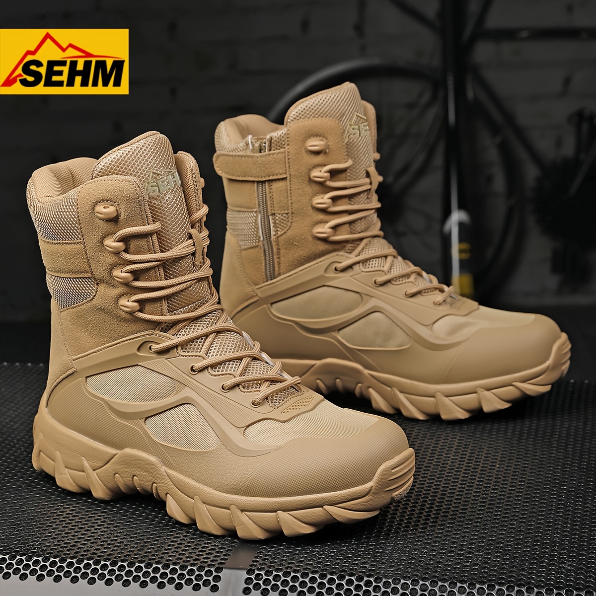 mens outdoor high top breathable hiking boots lightweight trekking boots hiking shoes