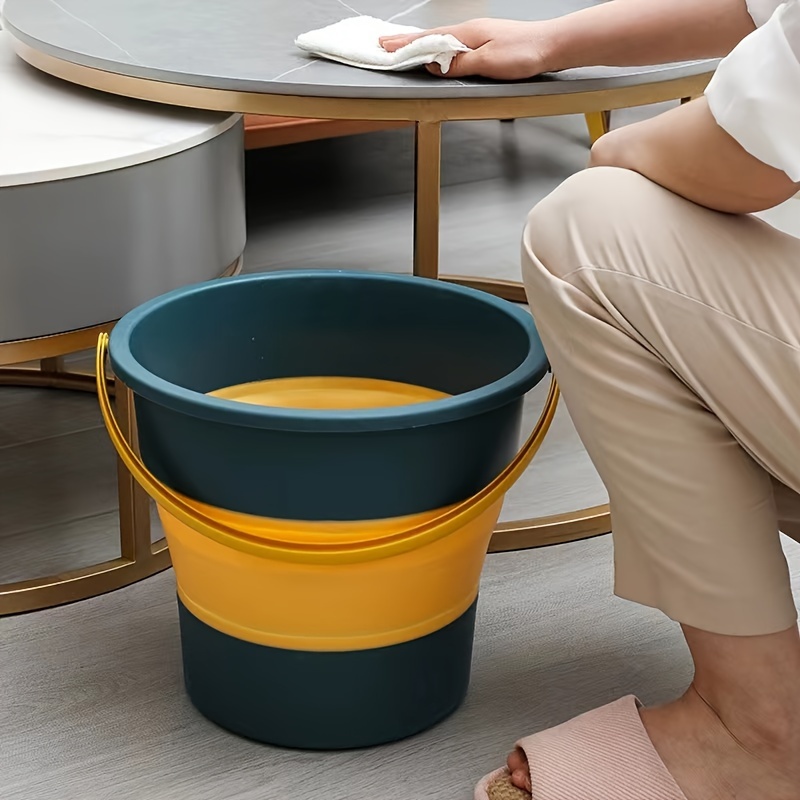 

Portable Folding Bucket For Home & Dorm - Ideal For Car Wash, Cleaning, And Water Storage