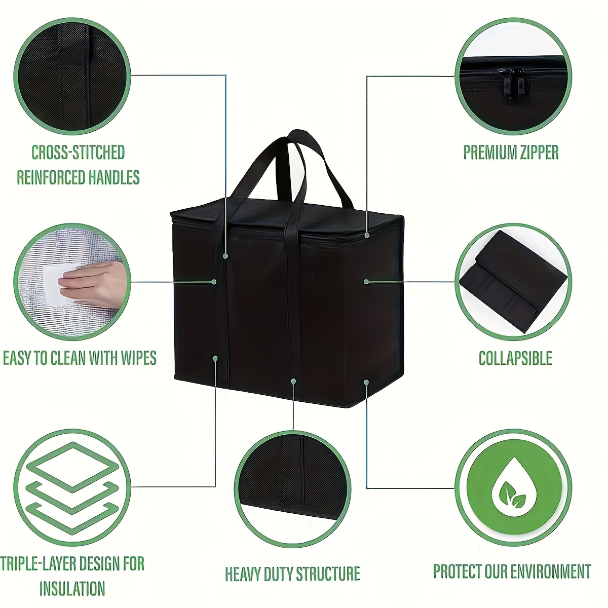 Extra-Large Insulated Bag for Outdoor Use