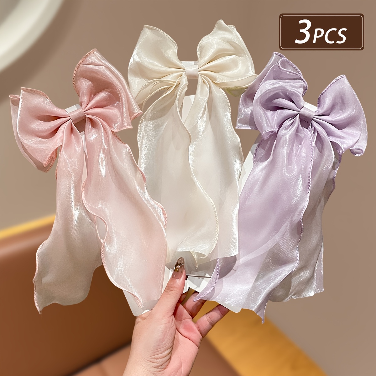 bow hair sold on Temu United States display picture 1