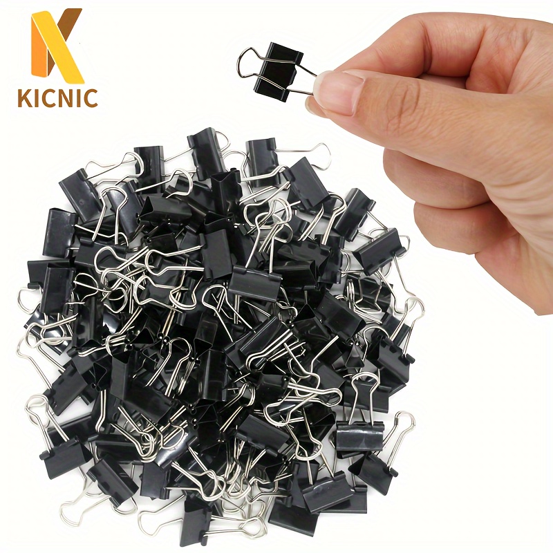 120pcs Binder Clips 5 8 Inch Tempered Steel with Smooth for Office Home School Organization Ideal for Documents Food Bags More Mini Binder Clips
