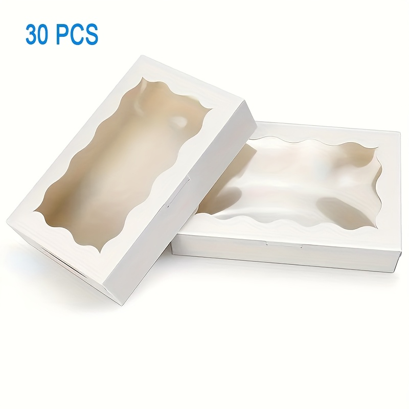 E-shop 30 Stück Fenster-Geschenkverpackungsboxen, Elegante Geschenkkartons für Hochzeiten, Geburtstage, Abschlussfeiern und Feiertagsgeschenke