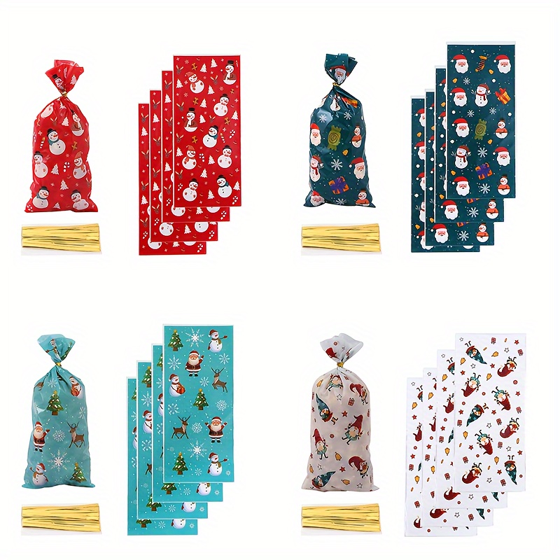 

100pcs Christmas - & Pouches For Decorations, Assorted , Christmas Decor