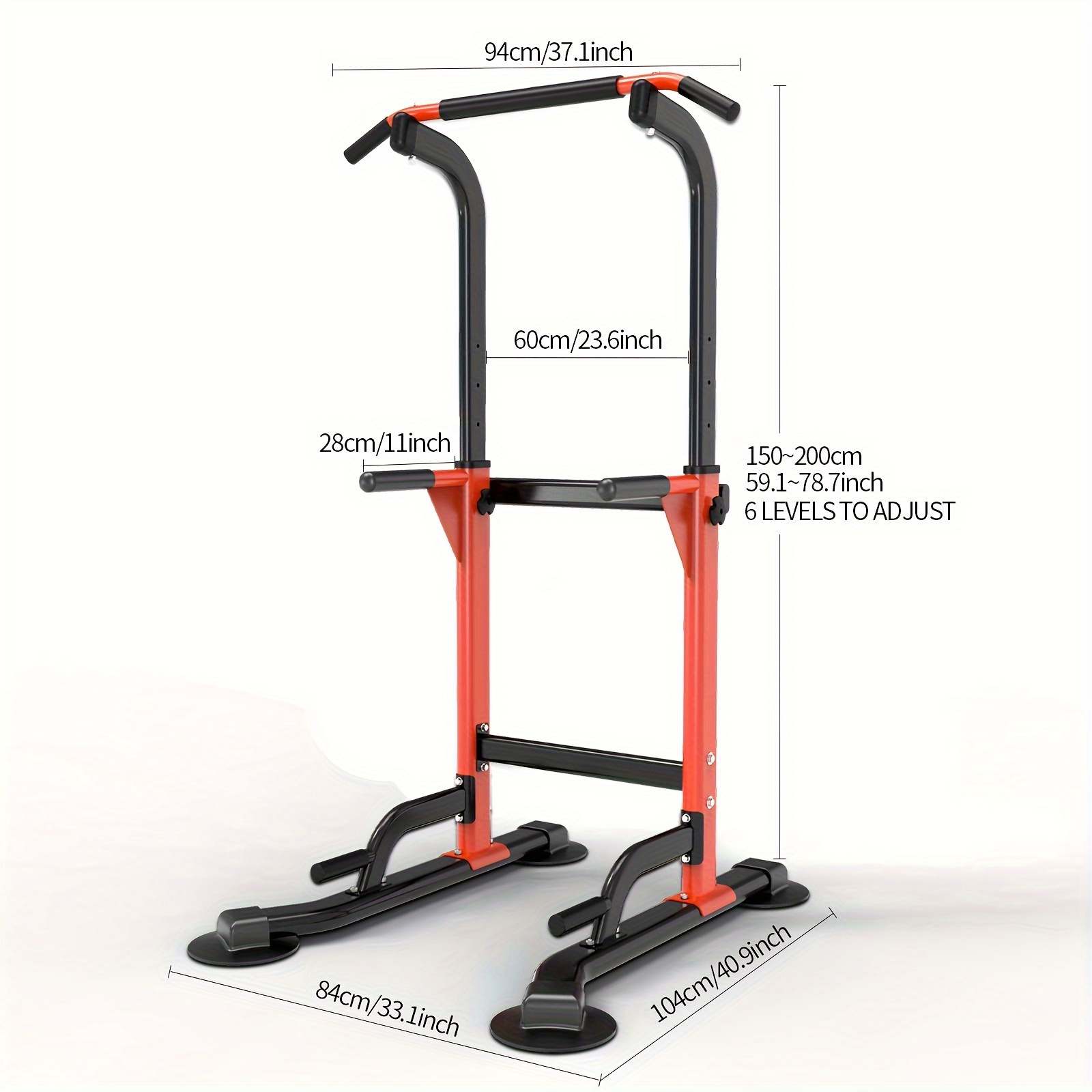 

Pull Up Dip Station For Home Gym Strength Training Fitness Workout Station Chin-ups Push-ups Dip-ups 330lbs