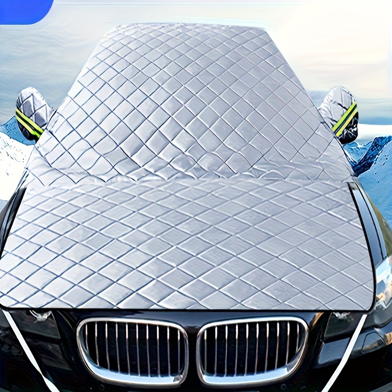 TEMU [waterproof Car Cover] Waterproof, Scratch-resistant 3-layer Car Windshield Cover | Sun And Snow Protection, , Durable For All Vehicle Models
