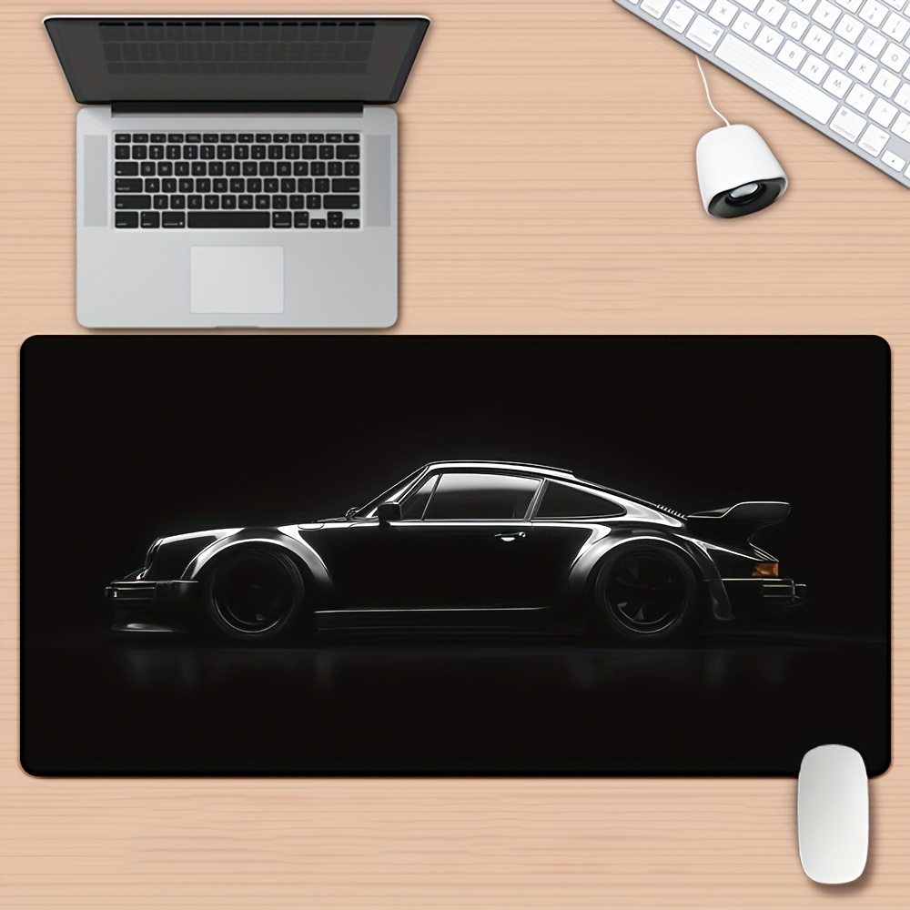 Image of [hd Printed Gaming Mousepad] 1pc Multi-functional Xxl Black Hd Printed Pad - Desk Mousepad, Keyboard Gaming Mouse Mats, Office Computer Desk Mat