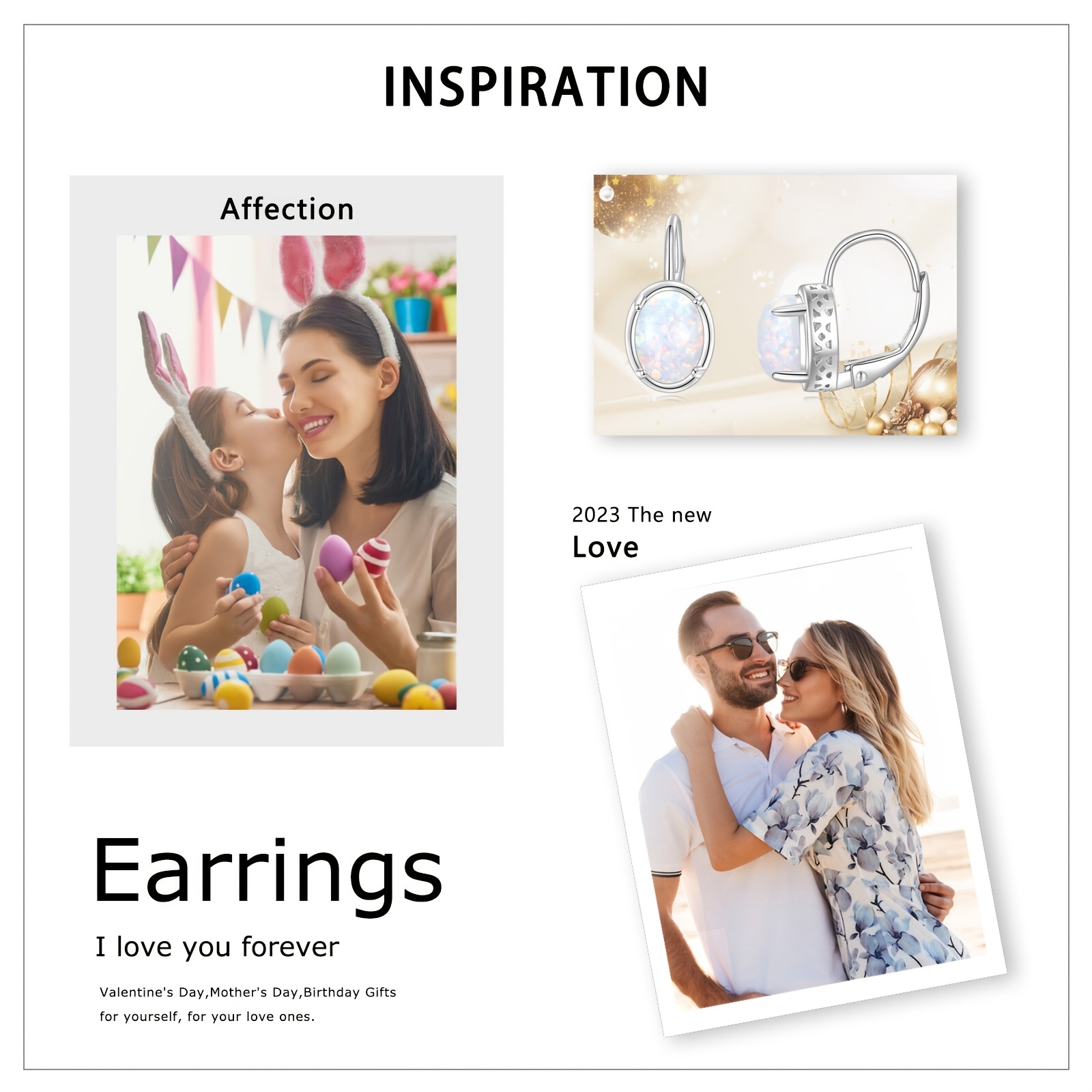yfn 925 sterling silvery opal earrings for women Product details 5