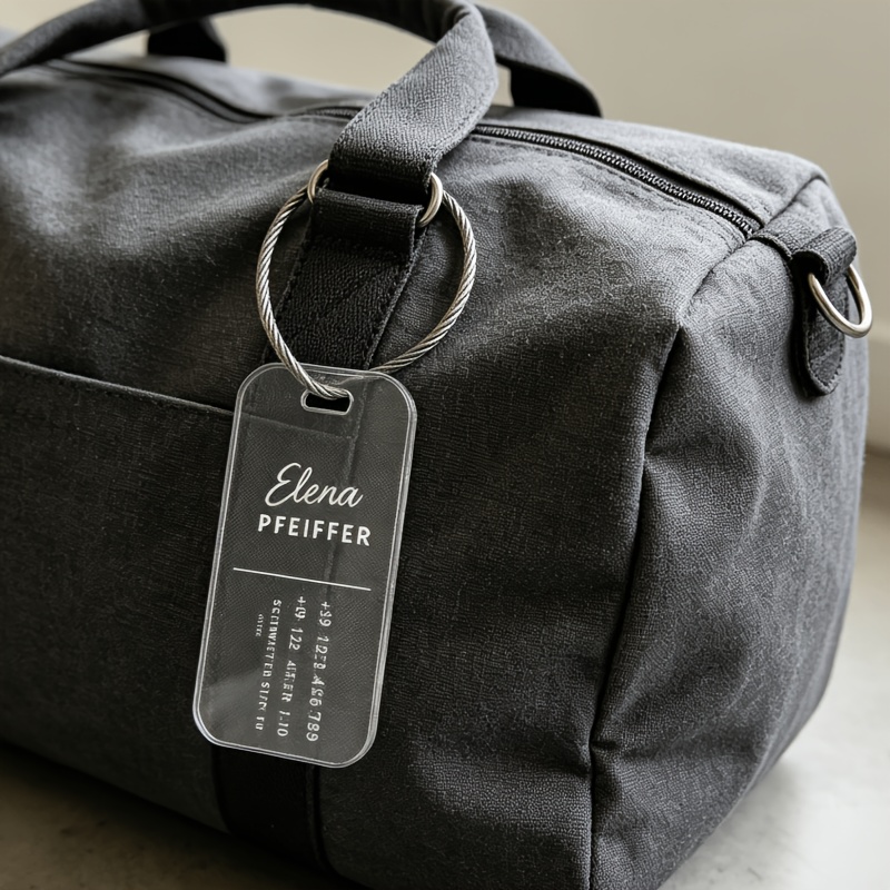 Personalized Luggage Tag for Travel Bag Identification