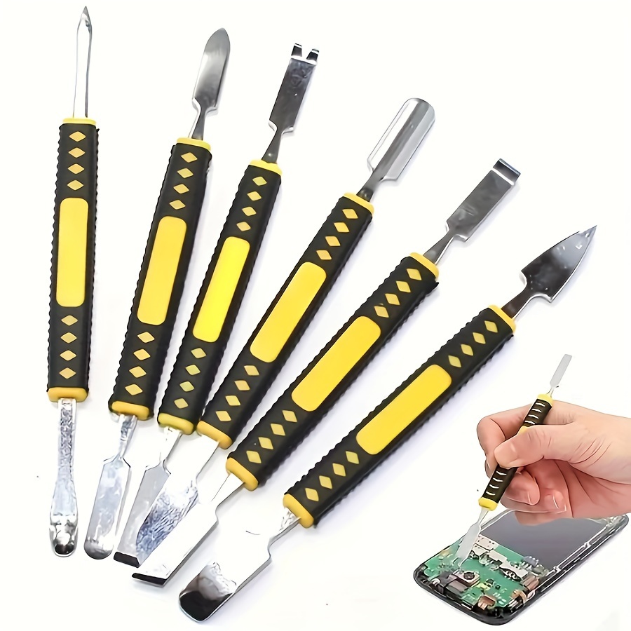 

6-piece Metal Pry Bar Set, -functional Tool For Smartphone And Home Appliances Disassembly, Electronic Repair Kit, , Non-electrical, Metal Material