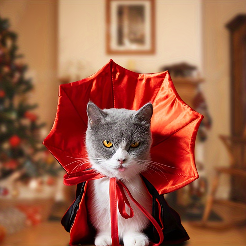 christmas dress cats Cat Dog Christmas Outfit Pet Costume Cape,Santa Christmas Cat Clothes Cloak  with Xmas Hat,Soft and Cute Elk Style Apparel for Cats and Puppy,Funny