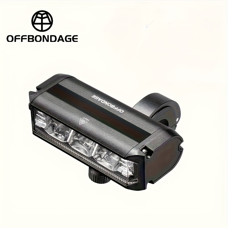 TEMU Offbondage Front Bicycle Light Usb Rechargeable Flashlight For Mtb And Road Cycling Additions