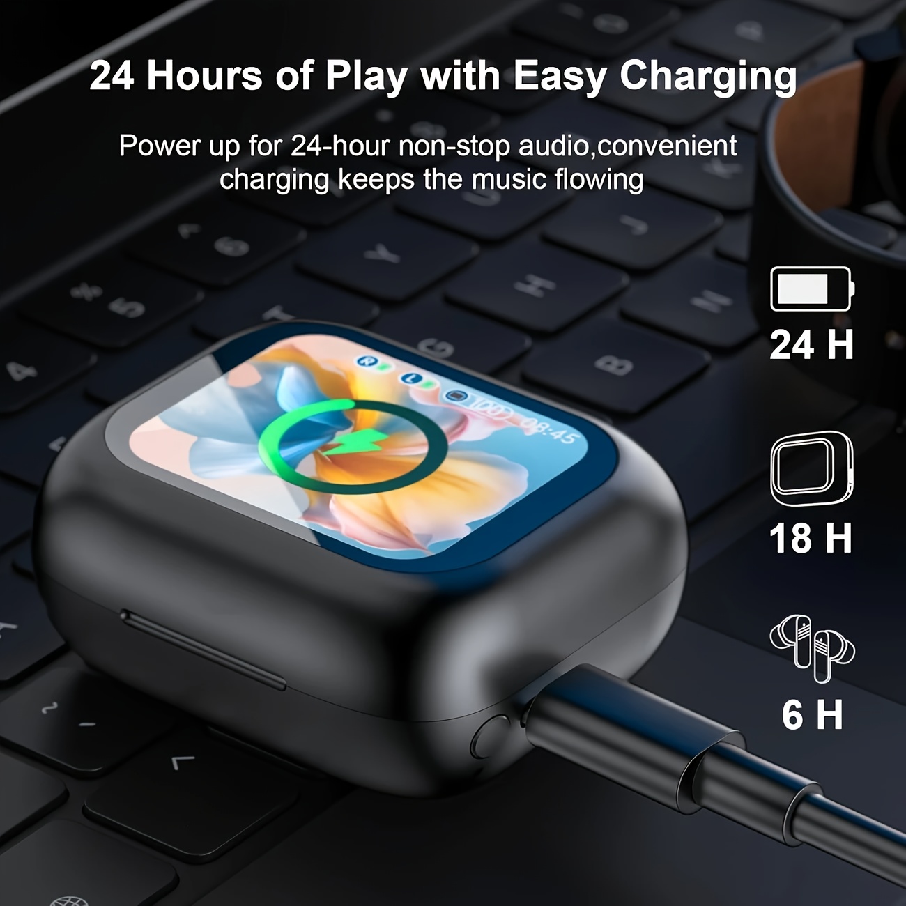 ai translation headphones anc wireless earbuds with 144 languages real time translation suitable for travel business and work Product details 6