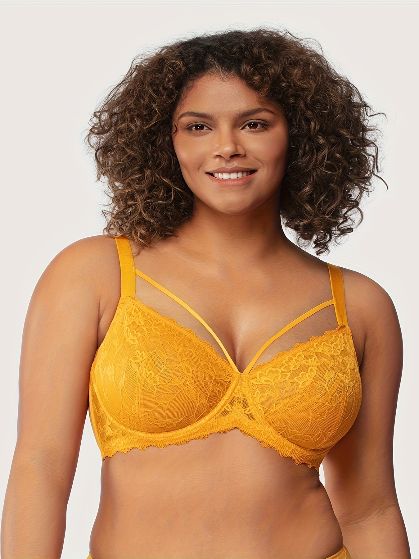 Minimizer Bras Women Full Coverage Unlined Lace Sexy Plus - Temu