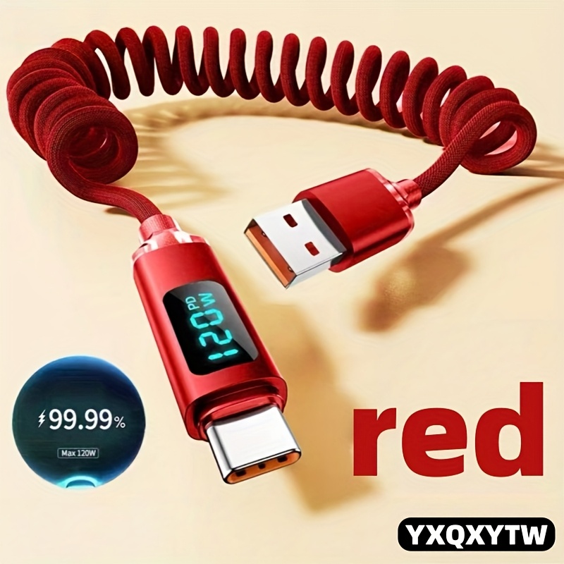 Image of Usb A To Type-c Super Fast Charging Data Cable | 3.3/6.6 Ft, Nylon Braided, Compatible With Iphone, Huawei, , Oppo, Honor, -free, Portable, Durable, Tensile-resistant Fast Charging Cable [yxqxytw]