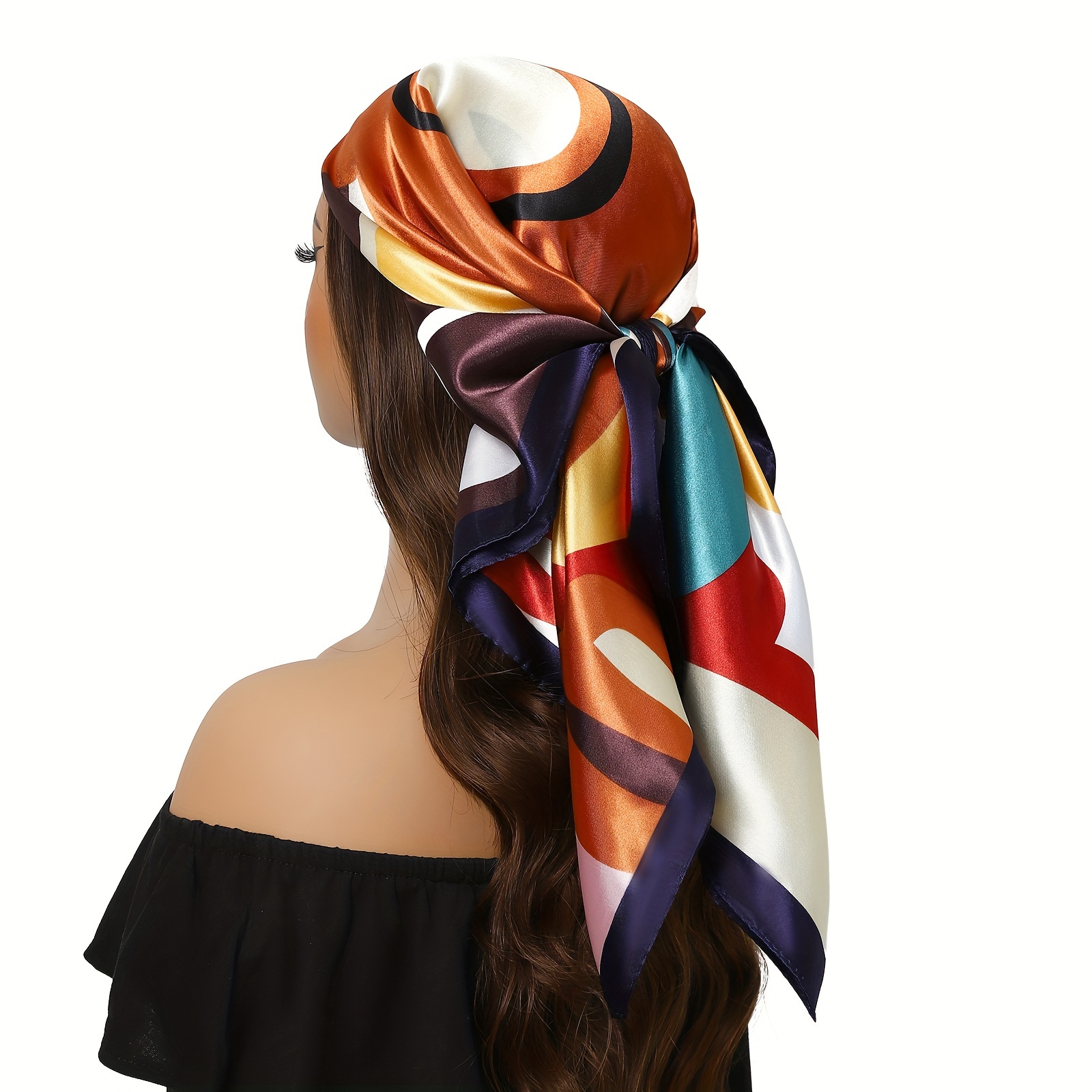 

35.4" For - , Windproof & Sun- | Luxurious Printed Headscarf Tie- | Accessory