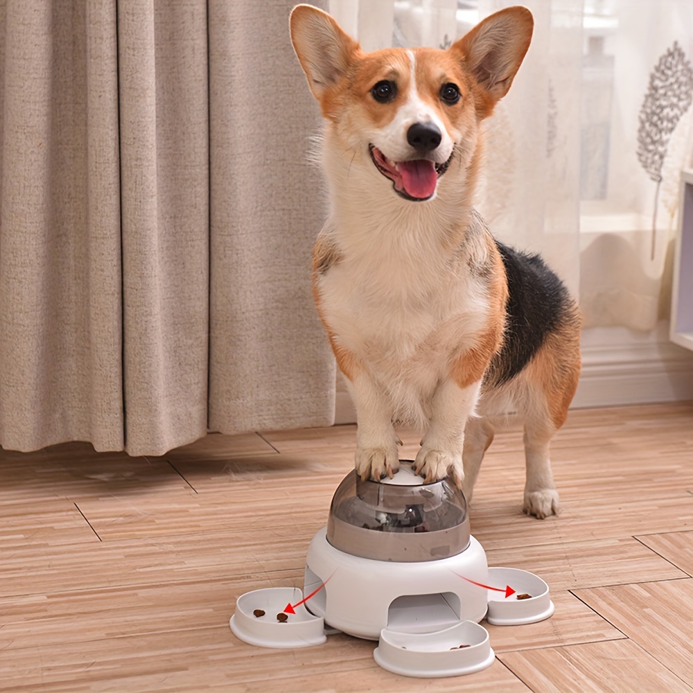 Automatic Dog Food Dispenser Toy Push Button Dog Iq Training