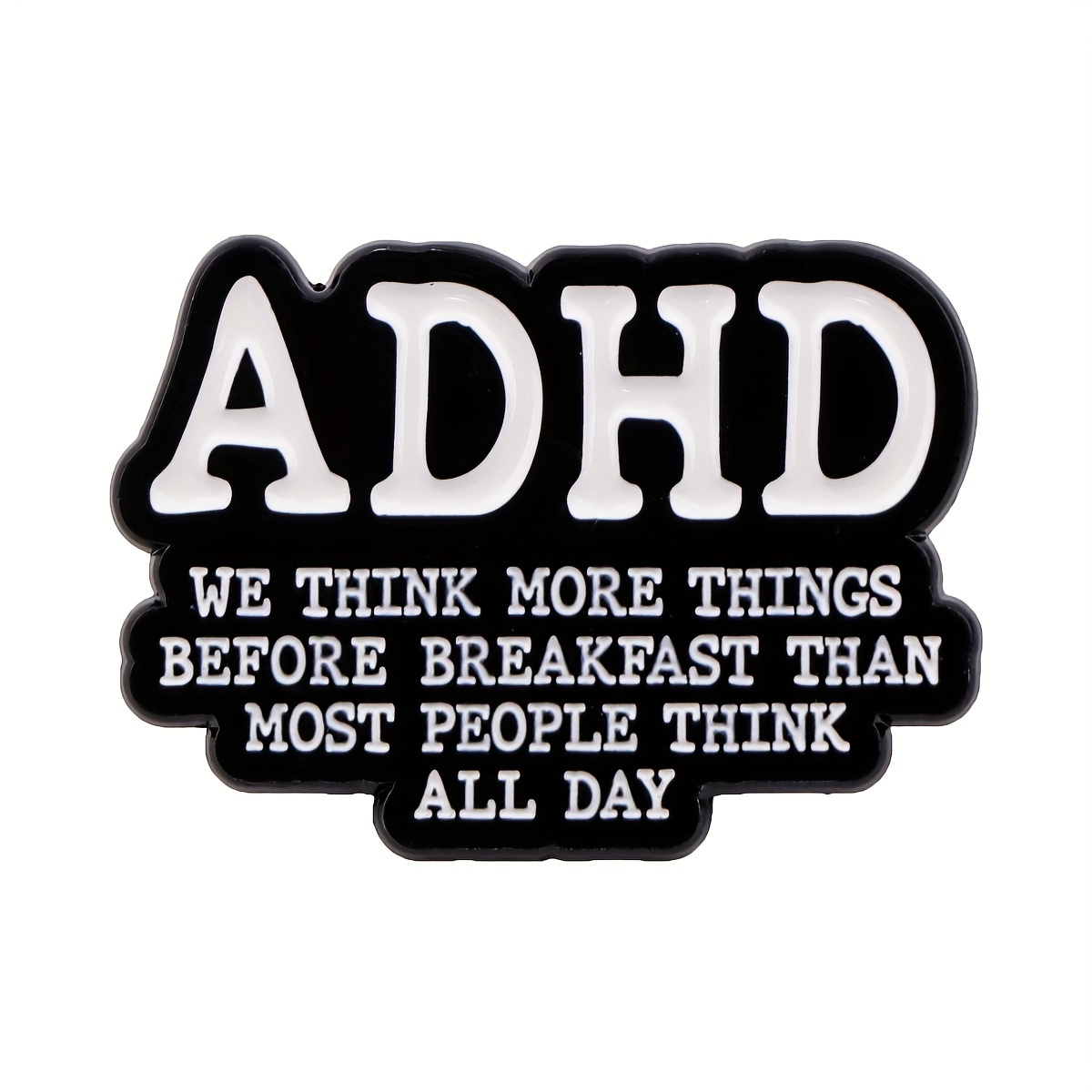Adhd, We For Cartoon Lapel Pins Enamel Pin For Backpacks Briefcase Badges Brooch For Clothes Accessories Fashion Gifts 1pc