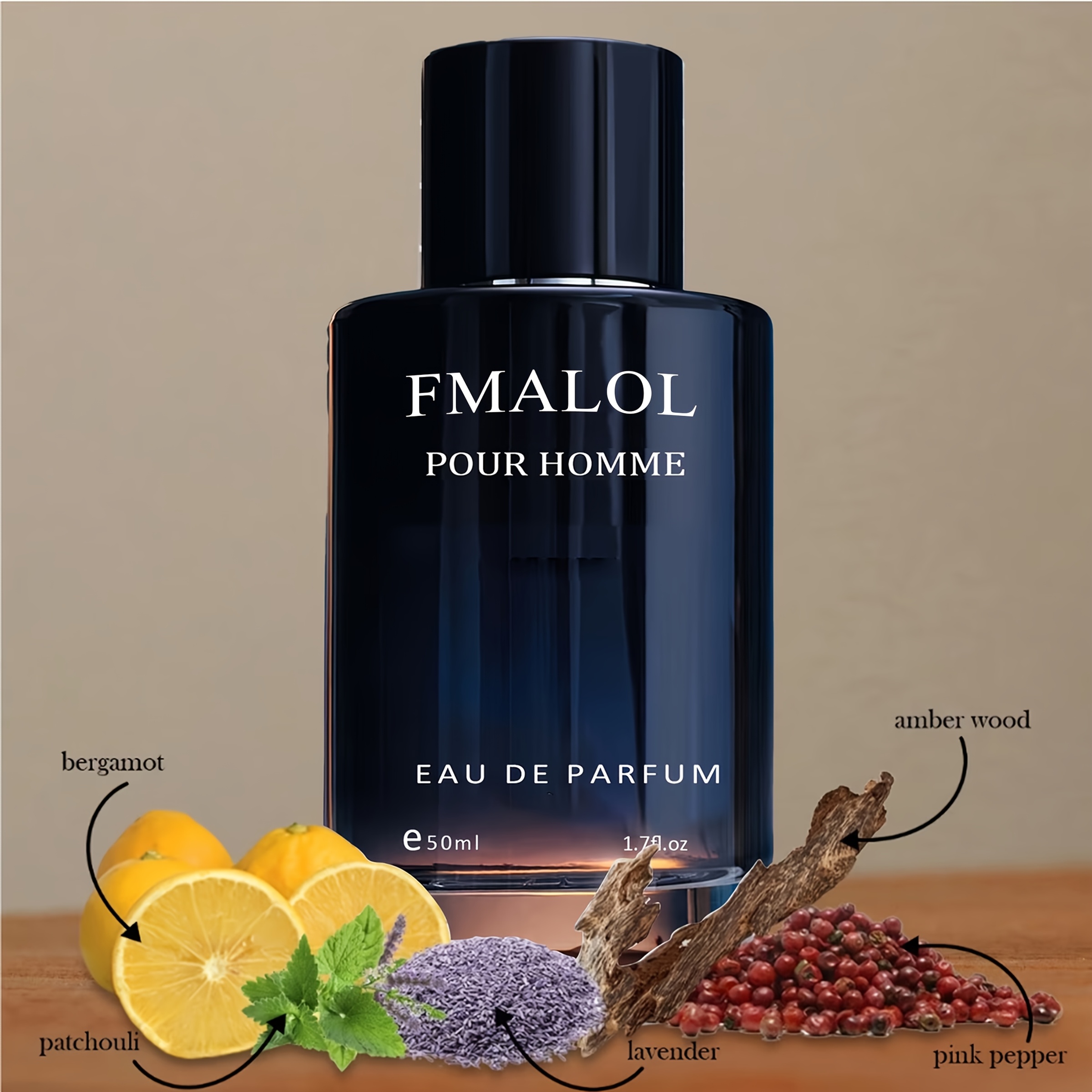 TEMU 1.69oz Men's Cologne, Body Spray, Pheromone Perfume, Contains Lemon And Sage, Long- Fragrance, Super Perfume, A Must-have For Dates, For Holidays, Summer Perfume.