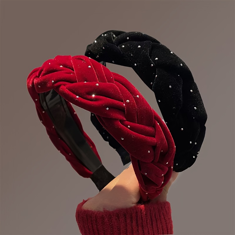 

Rhinestone Hairband For - & Red, For & Parties