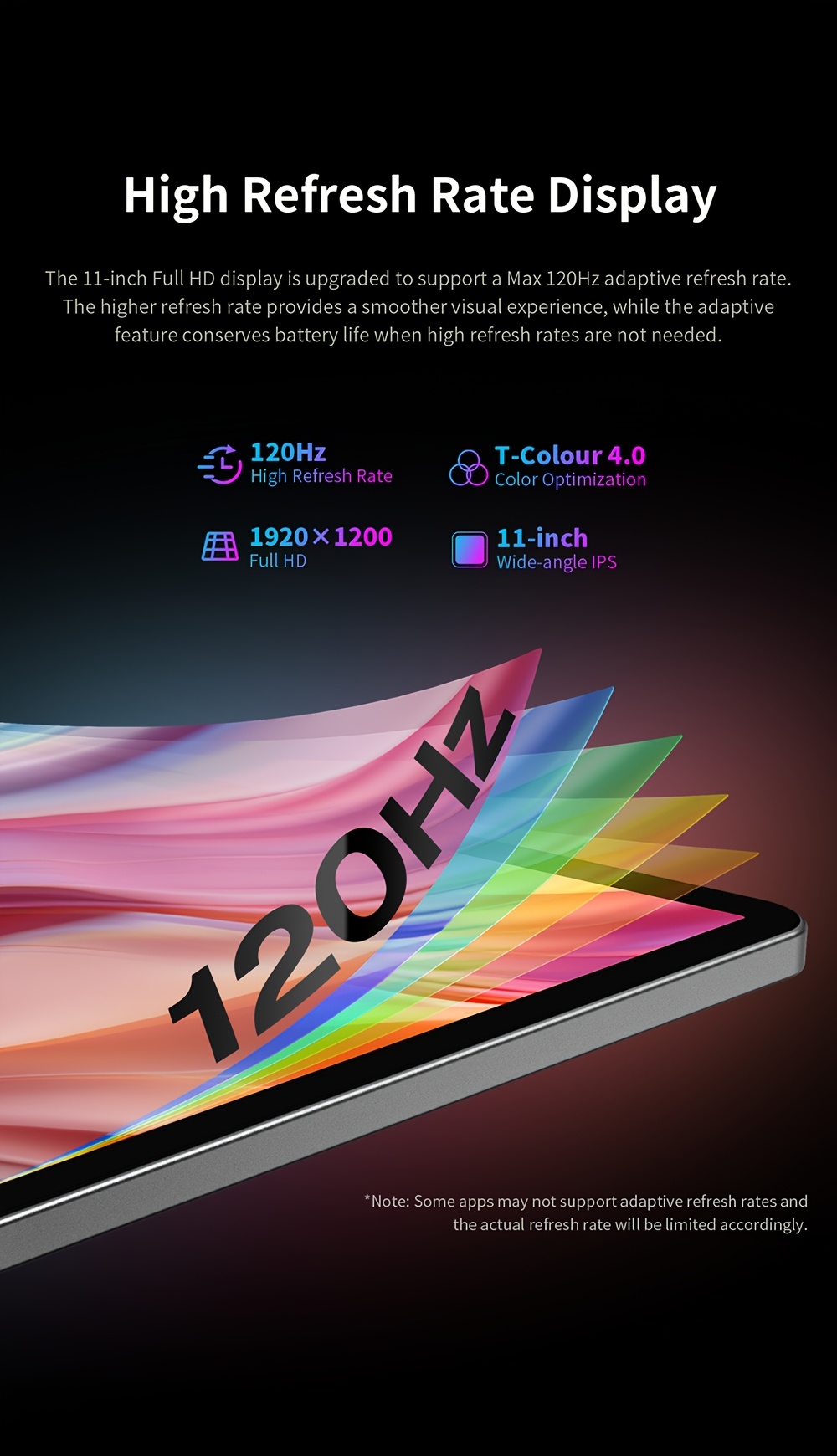 планшет t50 plus з 11-дюймовим дисплеєм, частотою оновлення 120 гц 1920 , -core -g57 gpu, 20 гб (8 гб + 12 гб розширення) озп, 128 гб памяті, підтримка lte, дві sim-карти, , металевий цілісний корпус, акумулятор 8000 маг, зарядка type-c, камера 13 мп Опис товару 2
