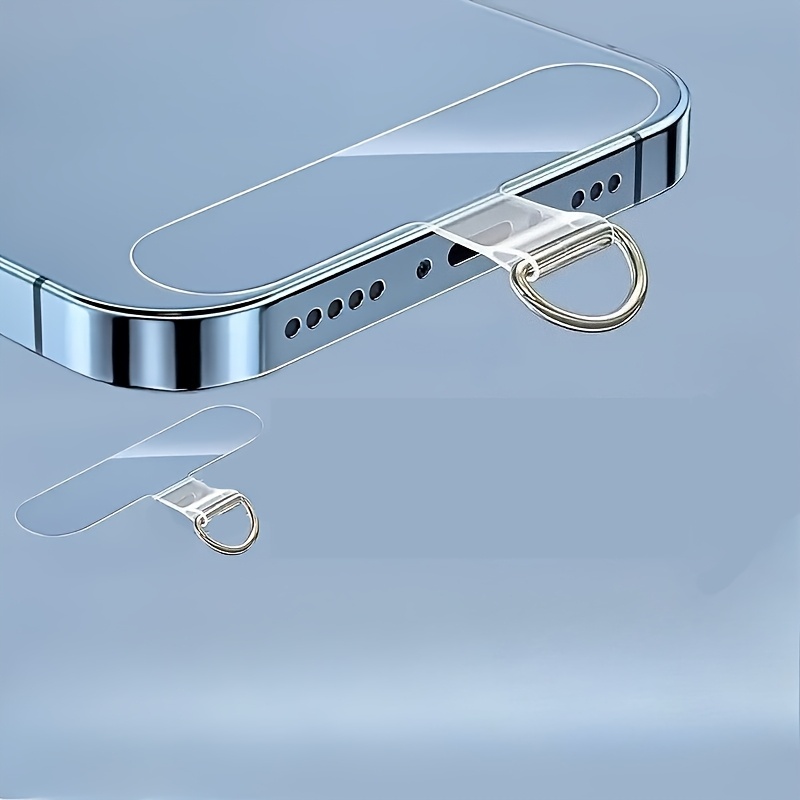 2/5pcs Tpu Mobile Phone Lanyard Stickers - Adhesive Mobile Phone Holder With Removable Anti-loss Strap Connector Kit