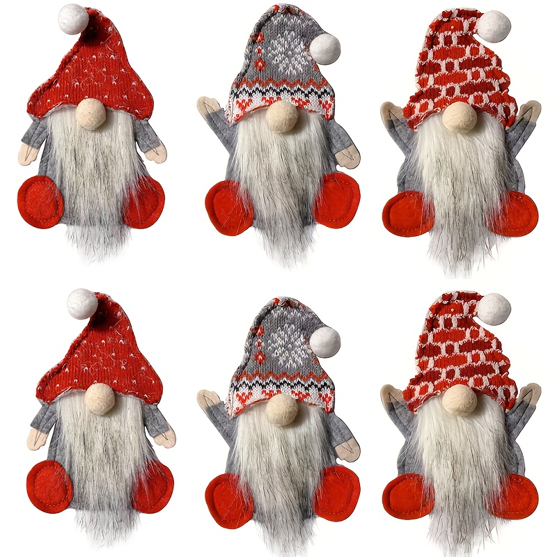 Image of 6pcs Set/santa Claus Cutlery Bag, Faceless Old Cutlery Set, Festive Dining Table Decoration Supplies, Decoration Supplies Set, Suitable For Restaurant Table Decoration And Christmas Gifts