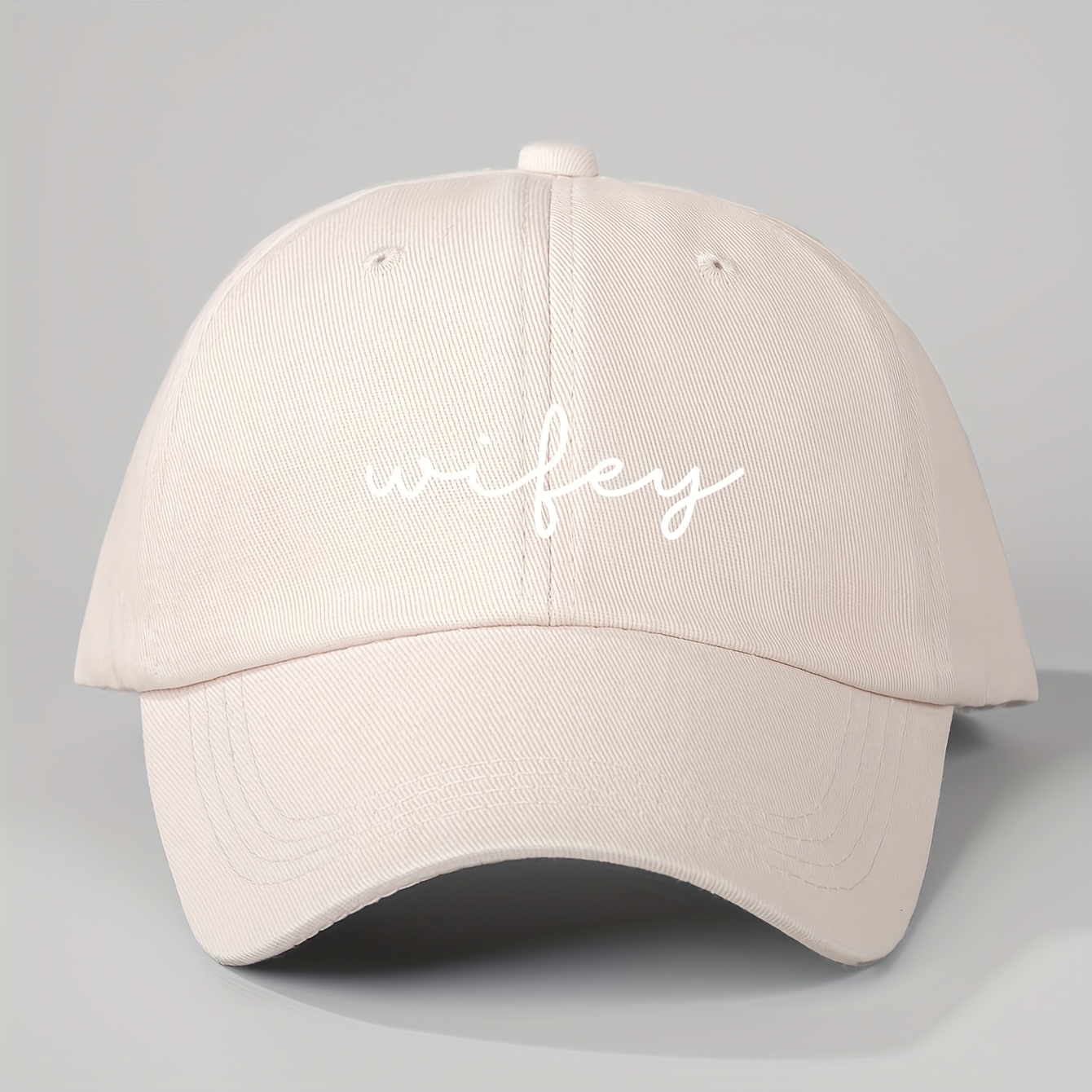 E-shop bedruckte Wifey Baseballkappe, Unisex Trucker-Mütze, atmungsaktive verstellbare Golfkappe, Damen-Sommermode-Mütze mit gebogenem Schirm, Unisex