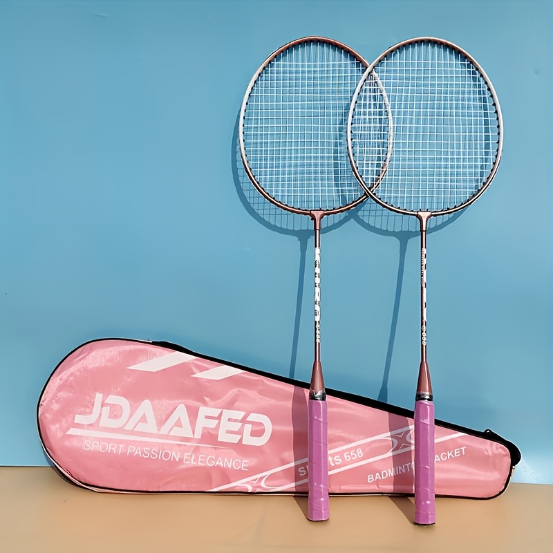 sporty and elegant badminton rackets in blue and pink celebrations like valentines day christmas halloween and new year details 1