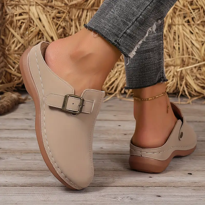 1 pair womens heel platform sandals solid color pu round toe closure polyurethane upper insole man made materials clean only details 5