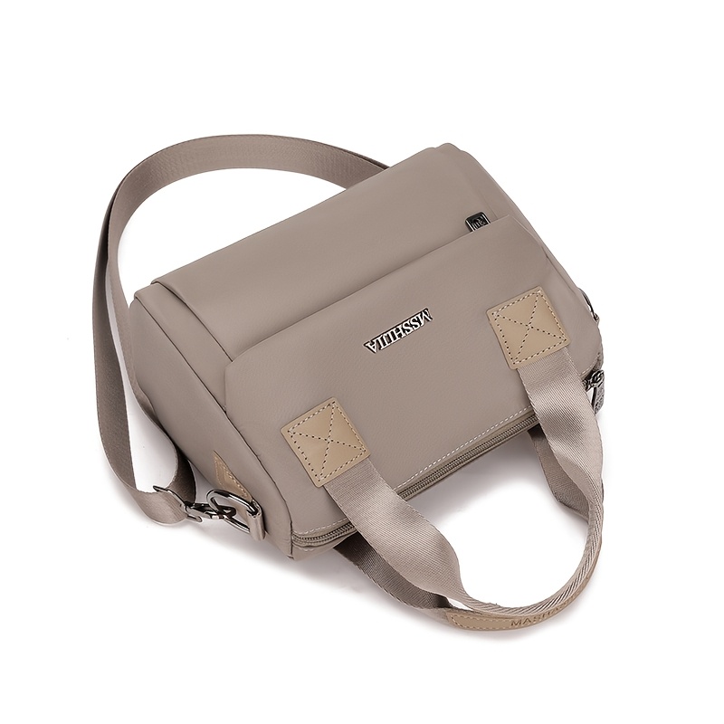 nylon cloth crossbody bag womens large capacity fashion multi layer shoulder bag lightweight parent bag crossbody outing handbag Product details 9