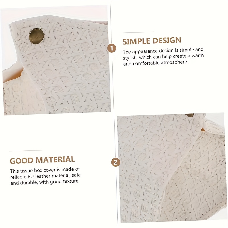 white woven fabric tissue box cover aesthetic tissue storage box for home and office decor simple and   decorative material fashionable facial stand suitable for living room or coffee table stylish storage box decorative box cover woven texture tissue box cover tissue box holder square tissue box holder travel accessorie organizer and storage packing cube for suitcase compression packing cube luggage organizer travel accessory koffer organizer travel Product details 7