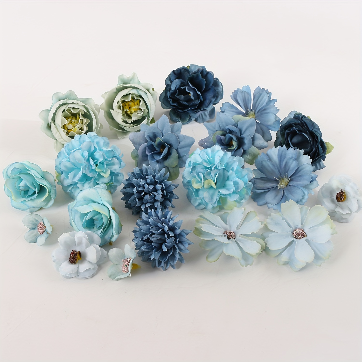 TEMU 20 pz Copricapo da Parete con Fiori Artificiali Decorazione per la Casa Fiori per Matrimonio Festa Fai da Te Fiori Artificiali Originali a